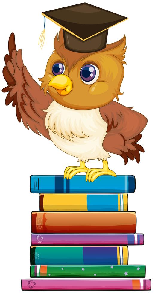vector-owl-and-books